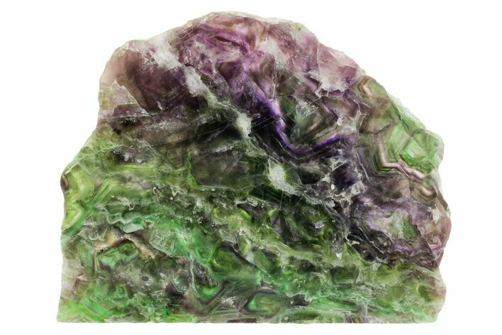 Colorful Polished Fluorite Slab - China #367872